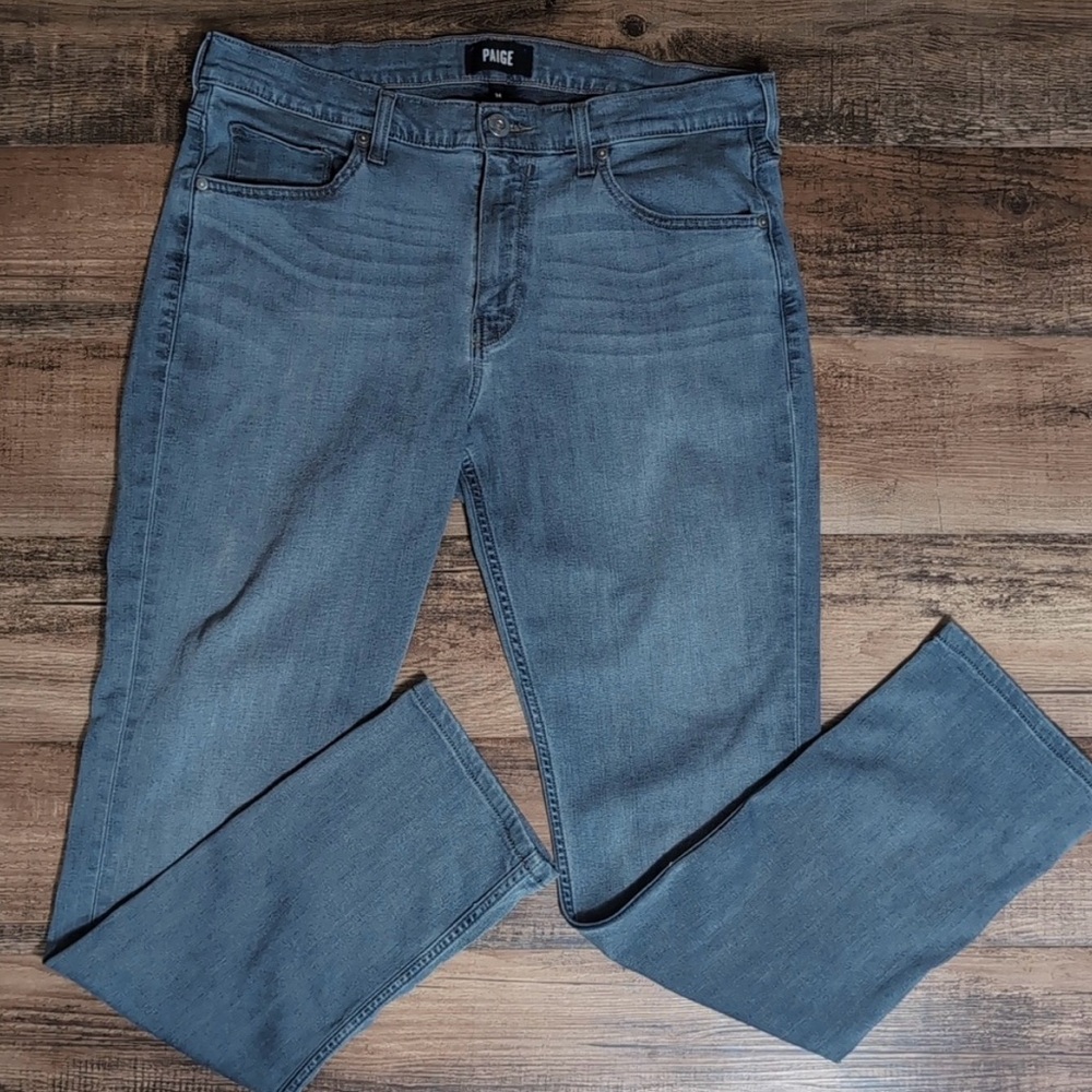 Paige Federal Transcend Slim Straight in Josh Wash (Kinda grayish) Size 34x32